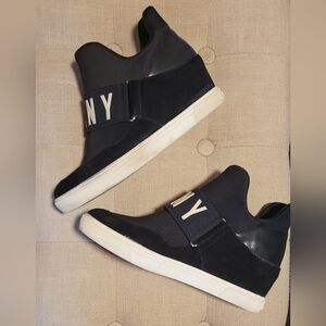 Black DKNY High-Top Sneakers